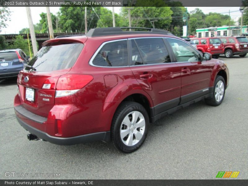 Ruby Red Pearl / Off Black 2012 Subaru Outback 2.5i Premium