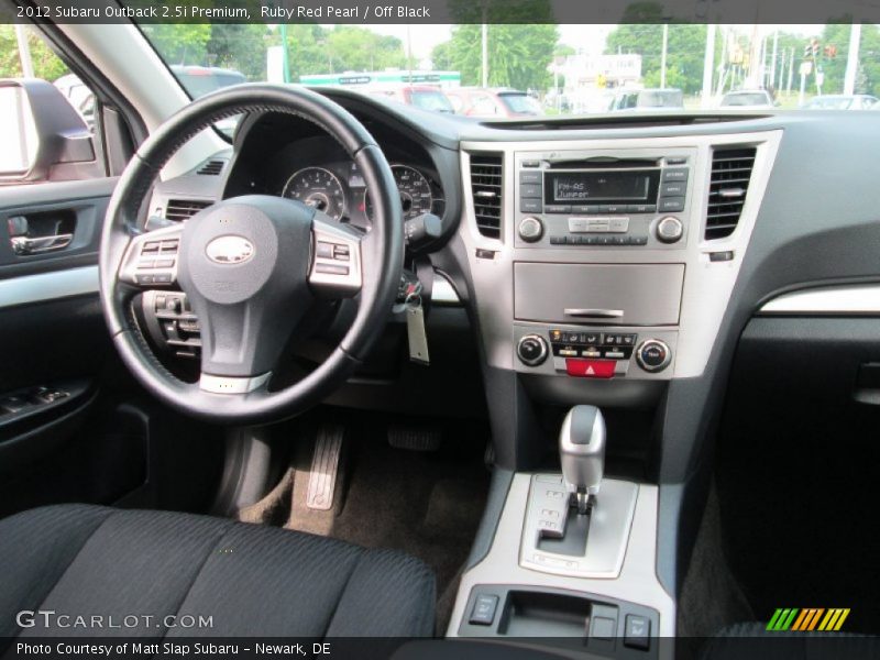 Ruby Red Pearl / Off Black 2012 Subaru Outback 2.5i Premium