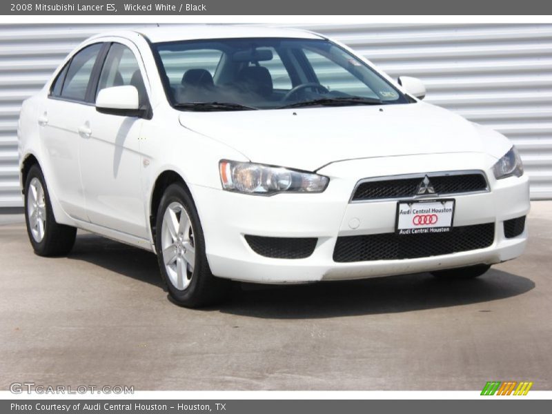 Wicked White / Black 2008 Mitsubishi Lancer ES