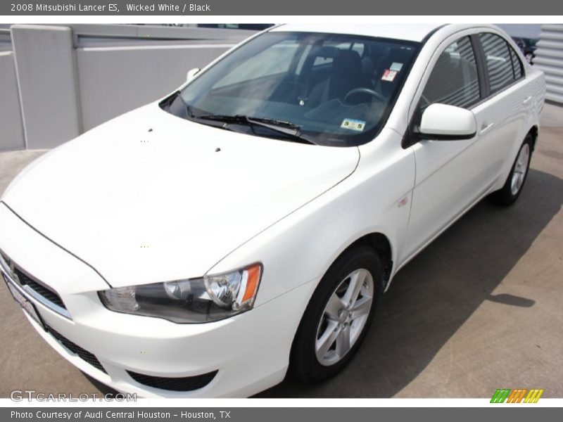 Wicked White / Black 2008 Mitsubishi Lancer ES