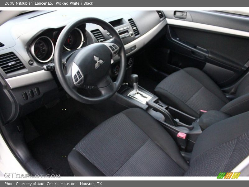 Wicked White / Black 2008 Mitsubishi Lancer ES