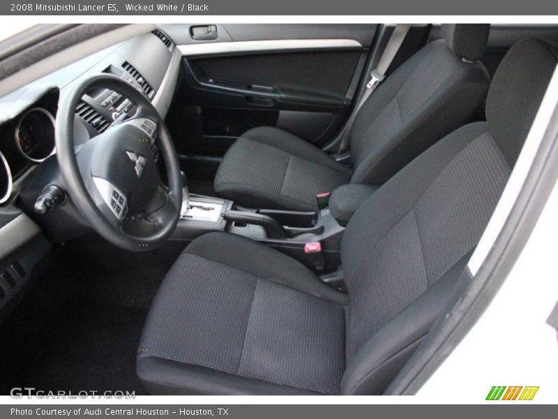 Wicked White / Black 2008 Mitsubishi Lancer ES