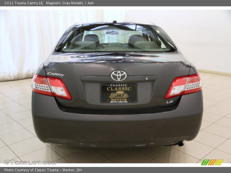 Magnetic Gray Metallic / Ash 2011 Toyota Camry LE