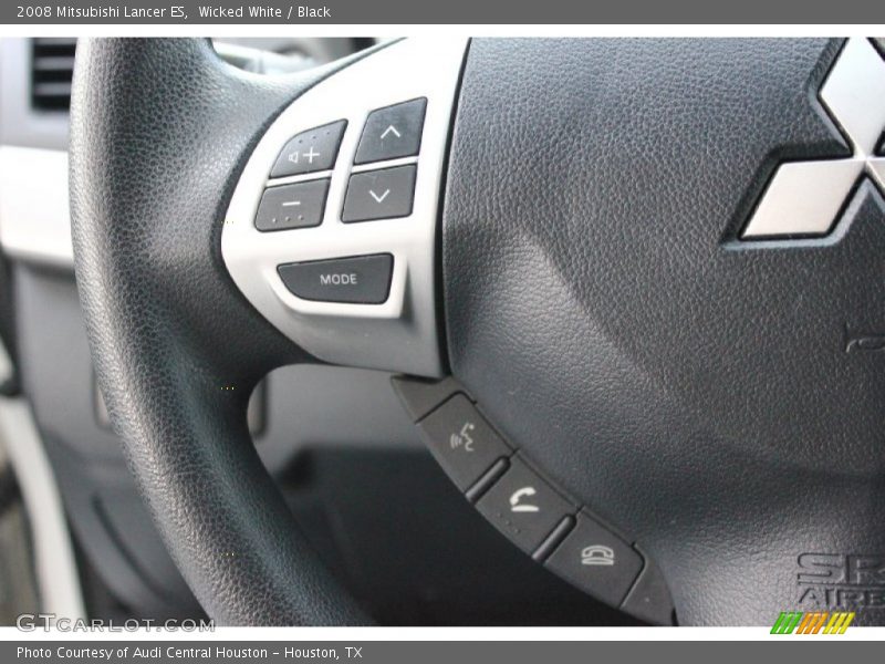 Wicked White / Black 2008 Mitsubishi Lancer ES