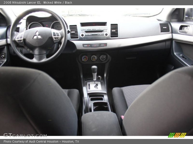 Wicked White / Black 2008 Mitsubishi Lancer ES