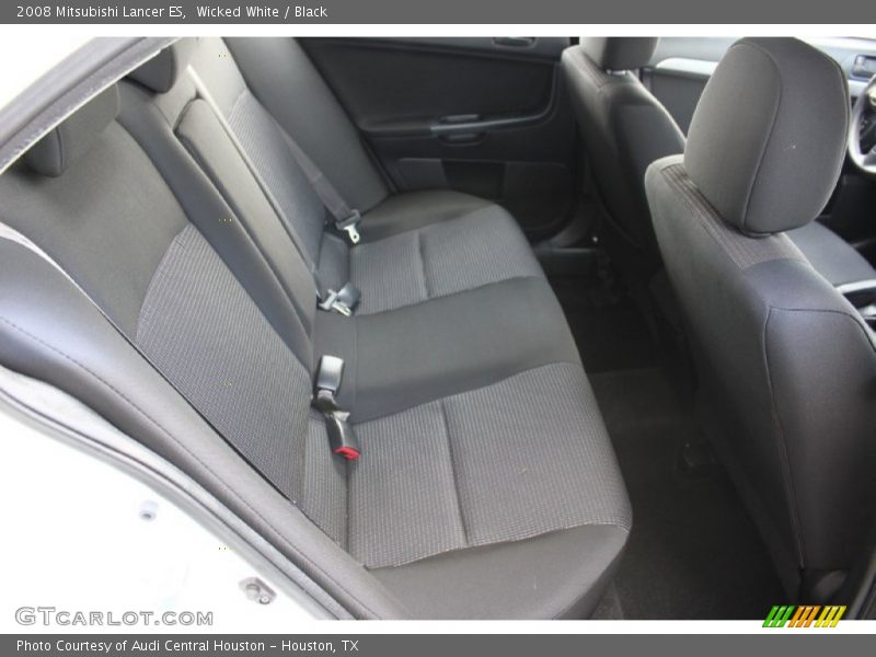 Wicked White / Black 2008 Mitsubishi Lancer ES
