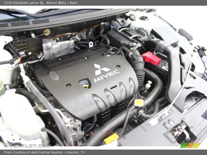 Wicked White / Black 2008 Mitsubishi Lancer ES