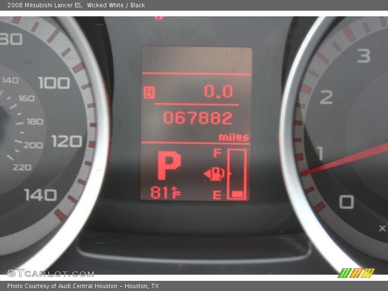 Wicked White / Black 2008 Mitsubishi Lancer ES