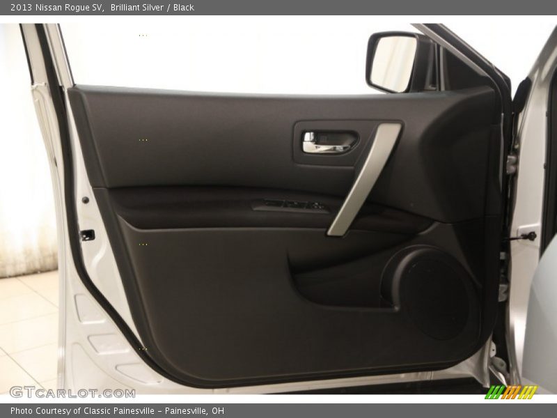 Brilliant Silver / Black 2013 Nissan Rogue SV