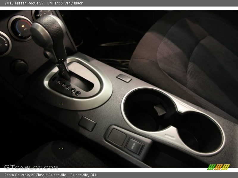 Brilliant Silver / Black 2013 Nissan Rogue SV