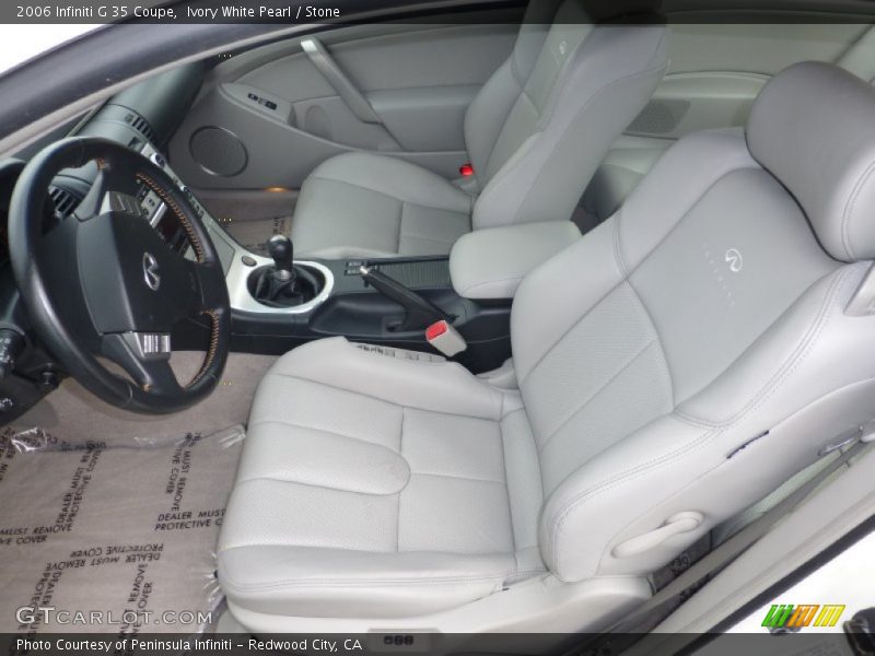 Ivory White Pearl / Stone 2006 Infiniti G 35 Coupe