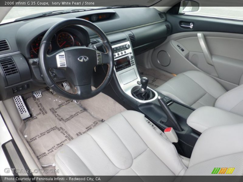 Ivory White Pearl / Stone 2006 Infiniti G 35 Coupe