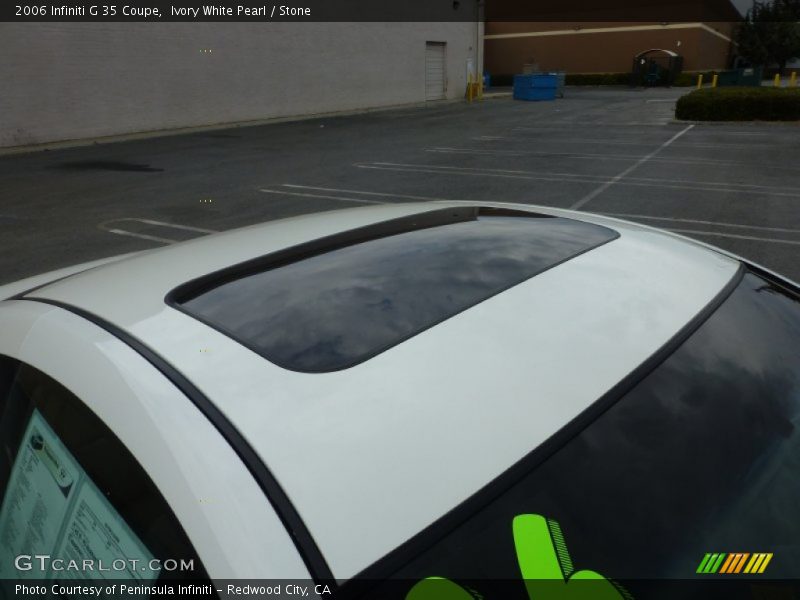 Ivory White Pearl / Stone 2006 Infiniti G 35 Coupe