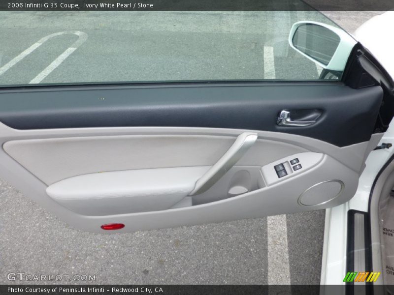 Ivory White Pearl / Stone 2006 Infiniti G 35 Coupe