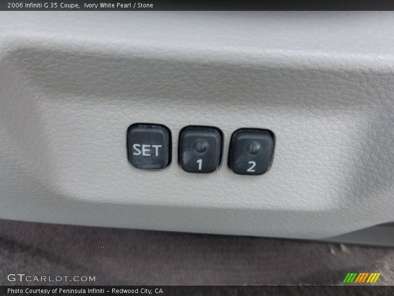 Ivory White Pearl / Stone 2006 Infiniti G 35 Coupe