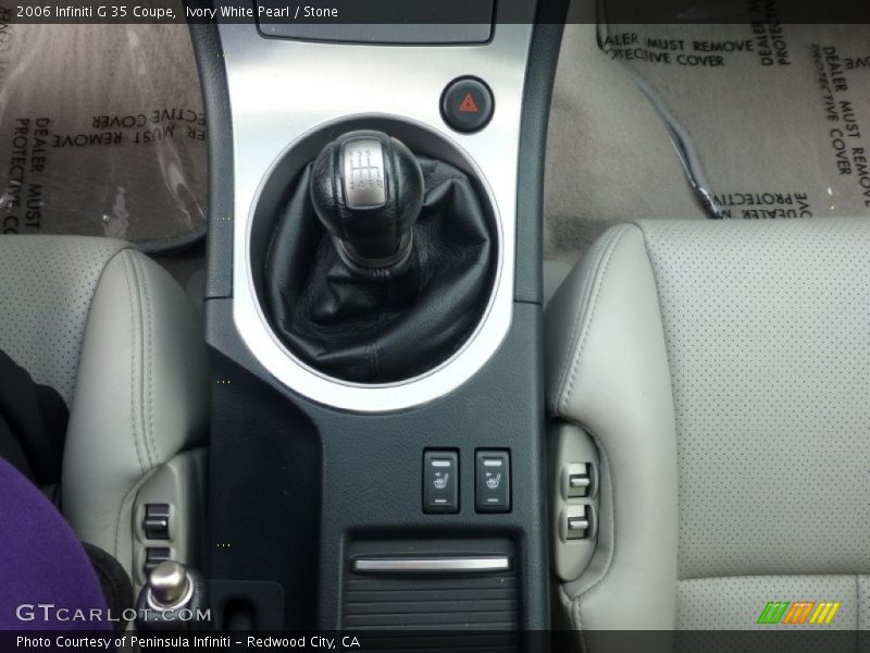 Ivory White Pearl / Stone 2006 Infiniti G 35 Coupe