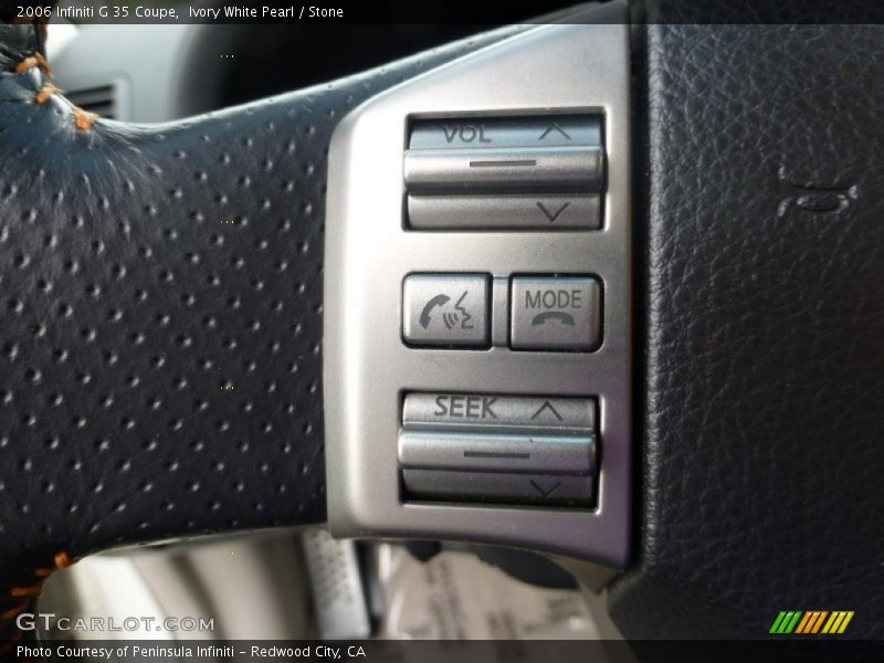Ivory White Pearl / Stone 2006 Infiniti G 35 Coupe