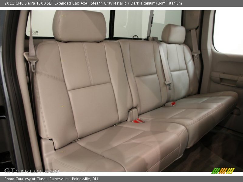 Rear Seat of 2011 Sierra 1500 SLT Extended Cab 4x4