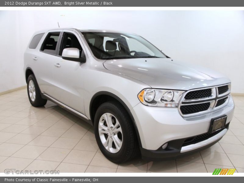 Bright Silver Metallic / Black 2012 Dodge Durango SXT AWD