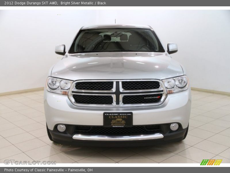Bright Silver Metallic / Black 2012 Dodge Durango SXT AWD