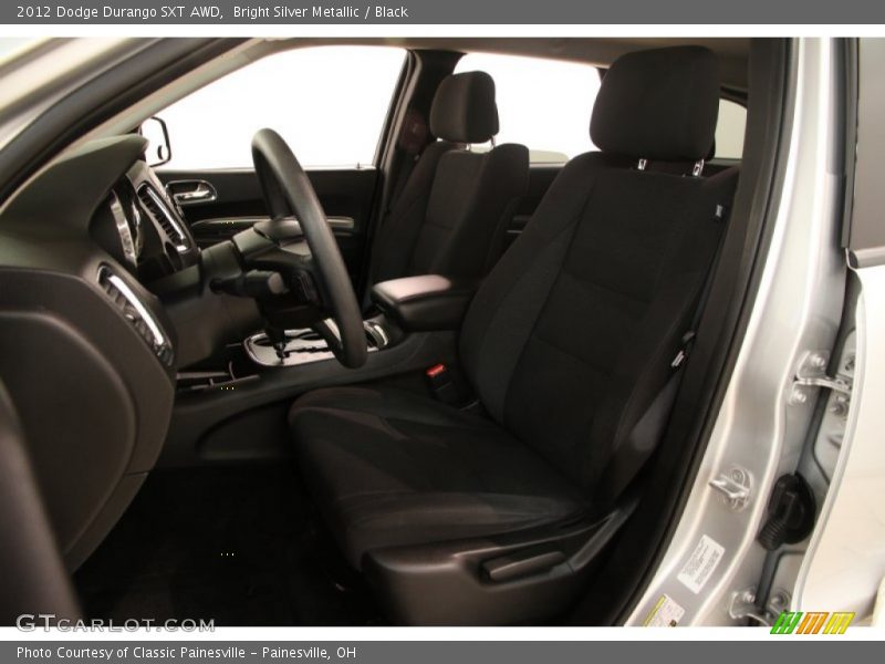 Bright Silver Metallic / Black 2012 Dodge Durango SXT AWD