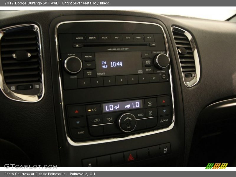 Bright Silver Metallic / Black 2012 Dodge Durango SXT AWD