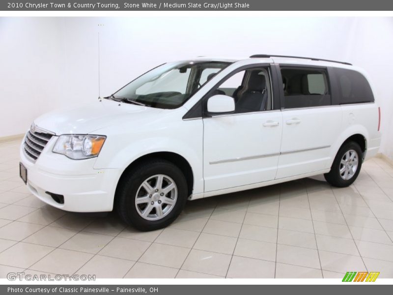 Stone White / Medium Slate Gray/Light Shale 2010 Chrysler Town & Country Touring