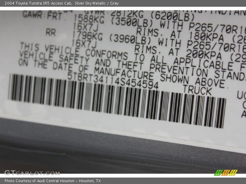 Silver Sky Metallic / Gray 2004 Toyota Tundra SR5 Access Cab