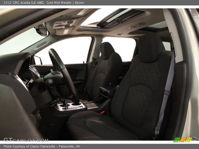 Gold Mist Metallic / Ebony 2012 GMC Acadia SLE AWD