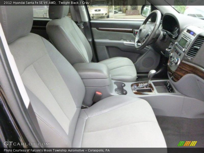 Twilight Black / Gray 2012 Hyundai Santa Fe SE V6 AWD