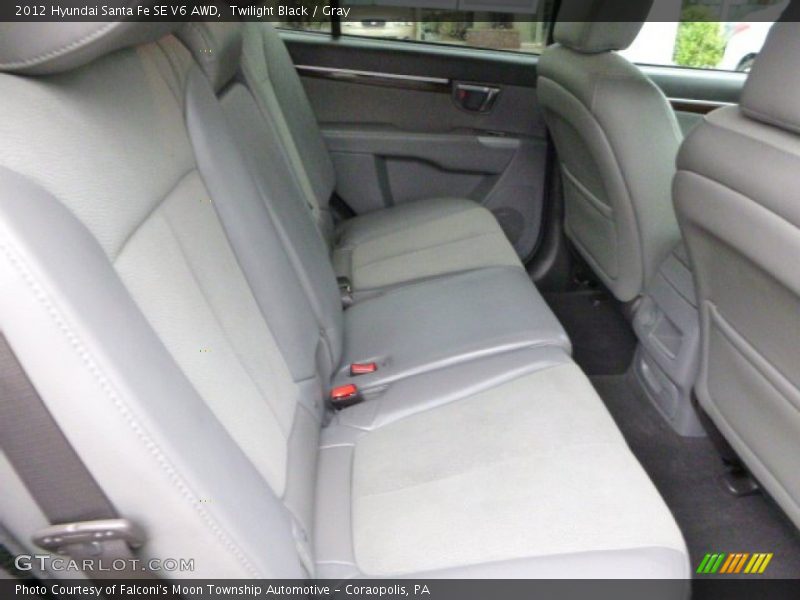 Twilight Black / Gray 2012 Hyundai Santa Fe SE V6 AWD