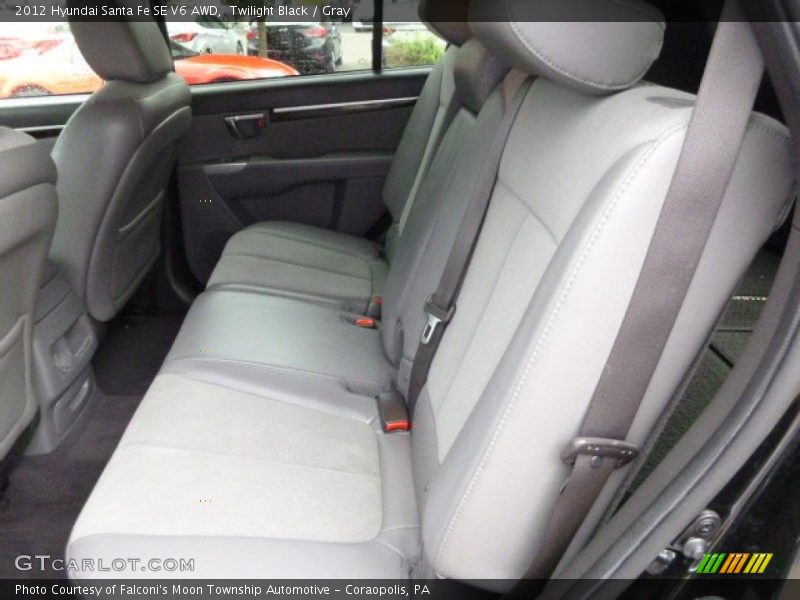 Twilight Black / Gray 2012 Hyundai Santa Fe SE V6 AWD
