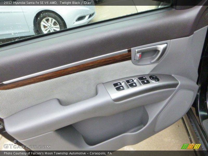 Twilight Black / Gray 2012 Hyundai Santa Fe SE V6 AWD