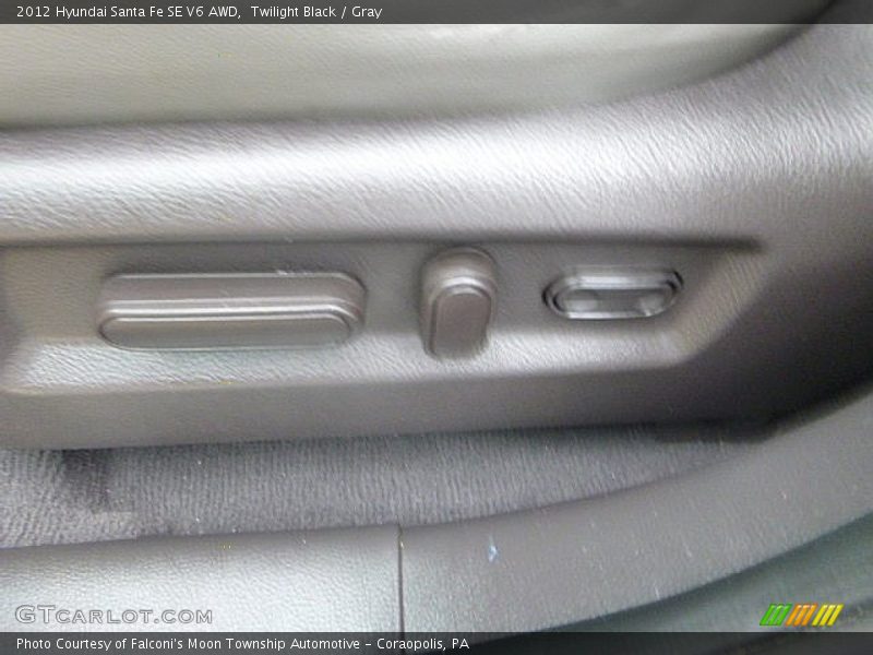 Twilight Black / Gray 2012 Hyundai Santa Fe SE V6 AWD