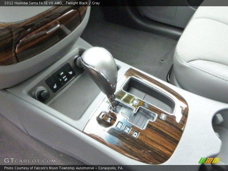 Twilight Black / Gray 2012 Hyundai Santa Fe SE V6 AWD
