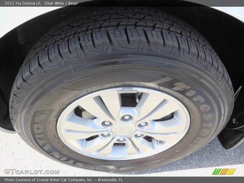 Clear White / Beige 2012 Kia Sedona LX
