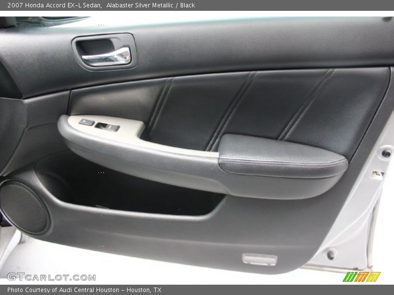 Alabaster Silver Metallic / Black 2007 Honda Accord EX-L Sedan
