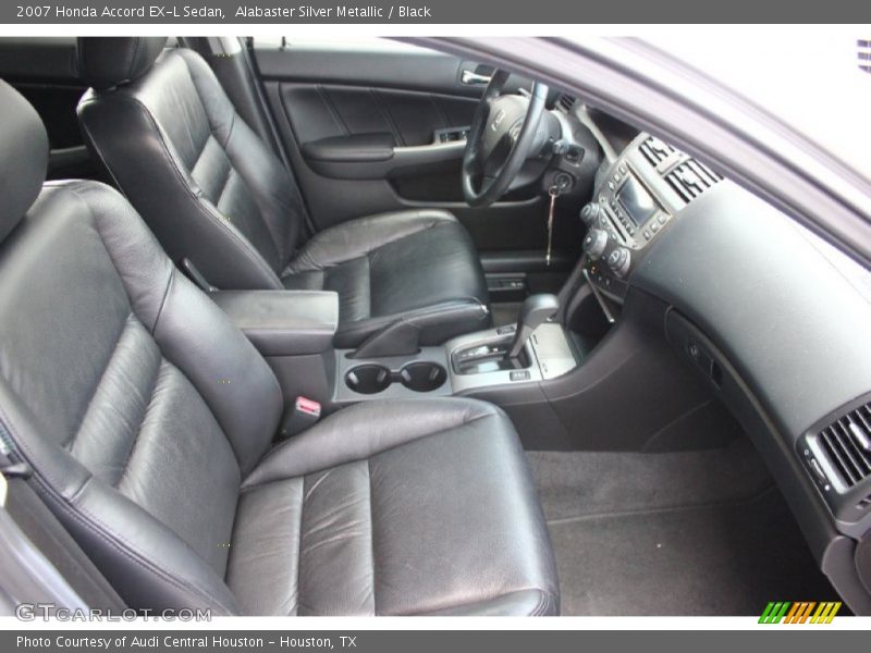 Alabaster Silver Metallic / Black 2007 Honda Accord EX-L Sedan