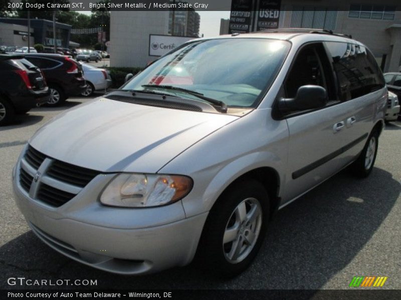 Bright Silver Metallic / Medium Slate Gray 2007 Dodge Caravan SXT