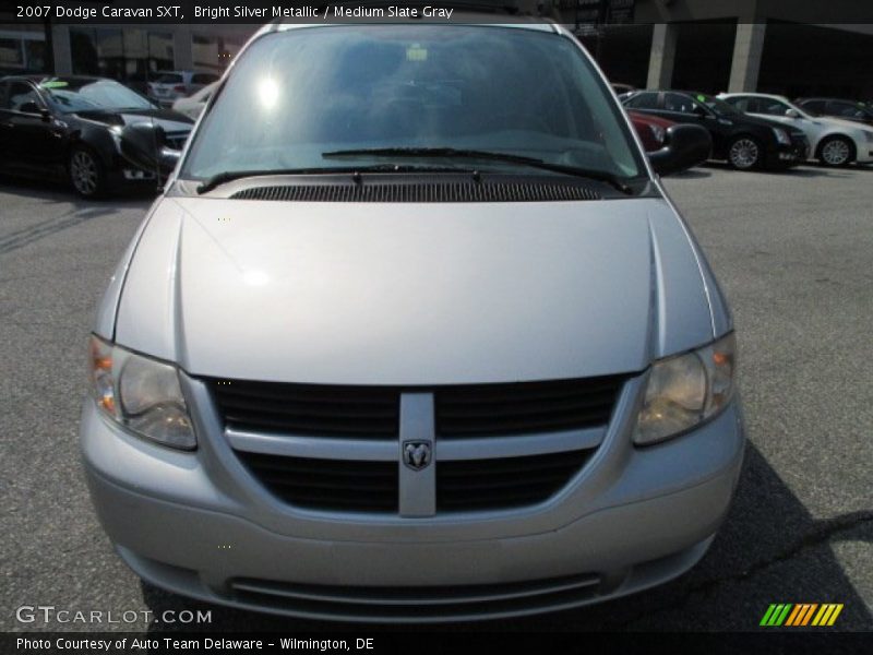 Bright Silver Metallic / Medium Slate Gray 2007 Dodge Caravan SXT