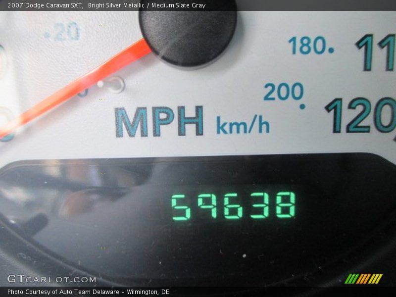 Bright Silver Metallic / Medium Slate Gray 2007 Dodge Caravan SXT