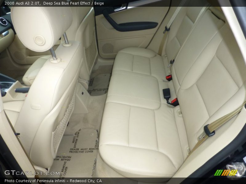 Rear Seat of 2008 A3 2.0T