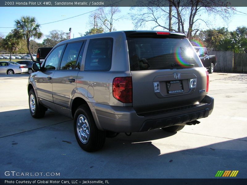 Sandstone Metallic / Saddle 2003 Honda Pilot LX 4WD