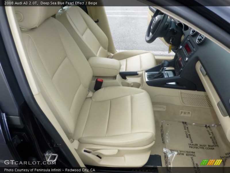 Front Seat of 2008 A3 2.0T