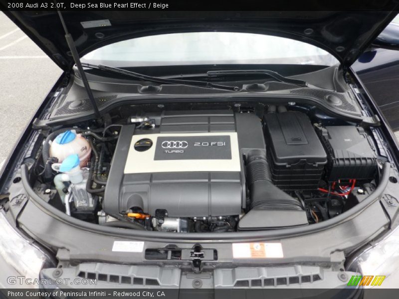  2008 A3 2.0T Engine - 2.0 Liter FSI Turbocharged DOHC 16-Valve VVT 4 Cylinder