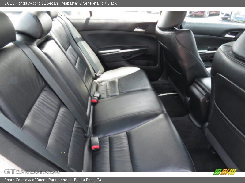 Alabaster Silver Metallic / Black 2011 Honda Accord SE Sedan