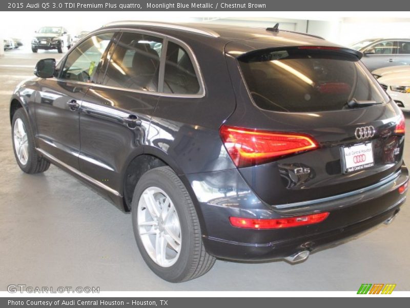Moonlight Blue Metallic / Chestnut Brown 2015 Audi Q5 3.0 TDI Premium Plus quattro