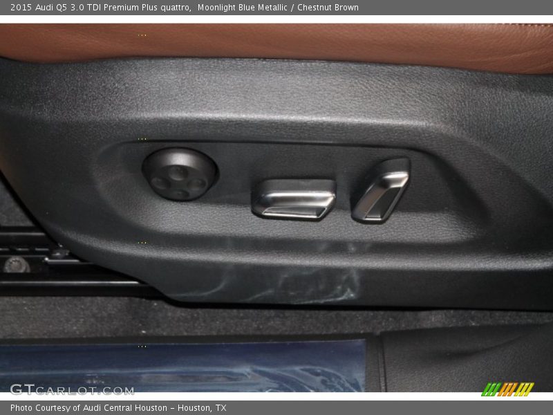 Moonlight Blue Metallic / Chestnut Brown 2015 Audi Q5 3.0 TDI Premium Plus quattro