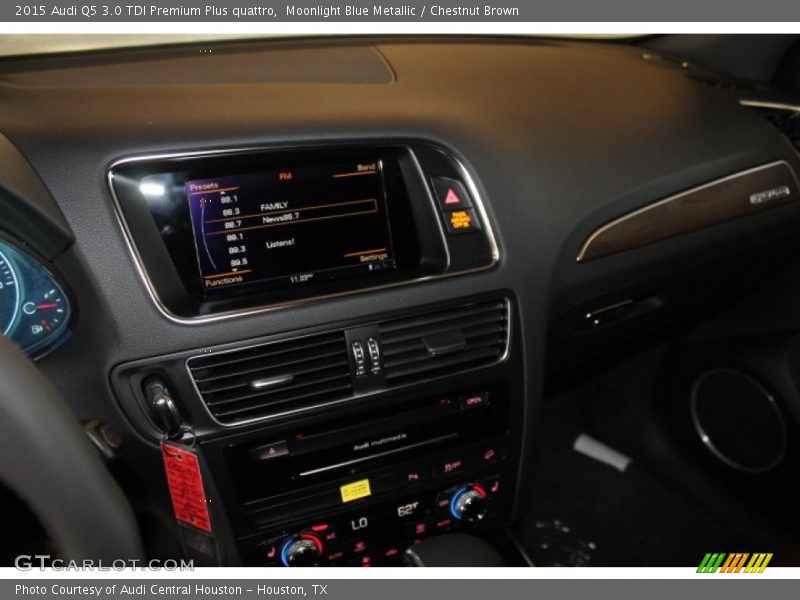 Moonlight Blue Metallic / Chestnut Brown 2015 Audi Q5 3.0 TDI Premium Plus quattro