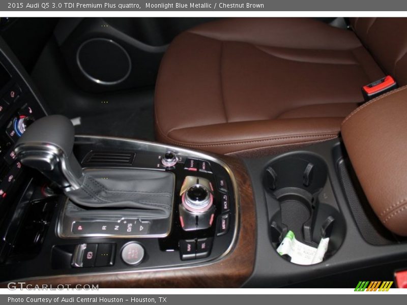 Moonlight Blue Metallic / Chestnut Brown 2015 Audi Q5 3.0 TDI Premium Plus quattro